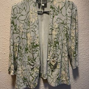 Women's Green Floral Jacket